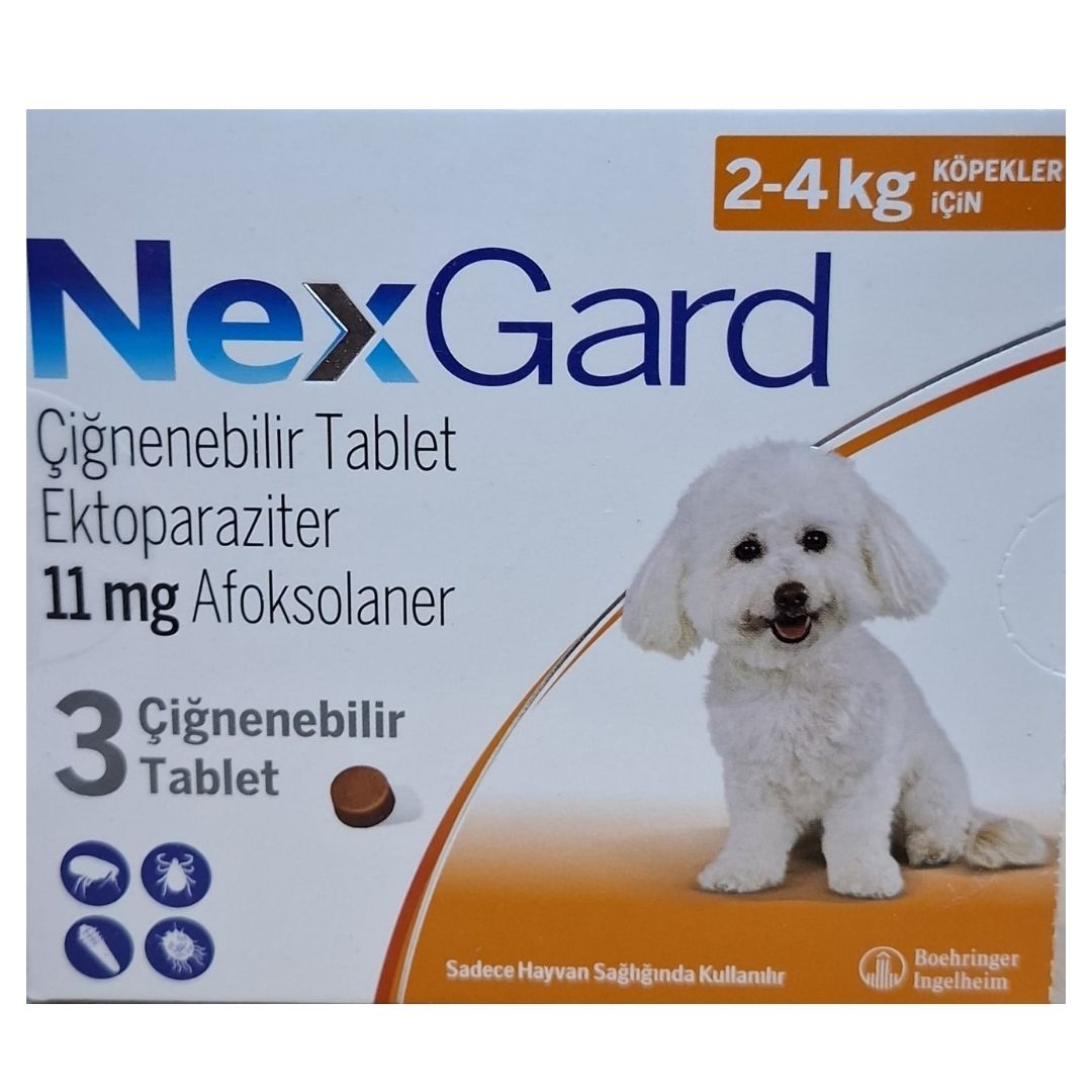 NEXGARD DOG S box of 3 tablets 02-04kg